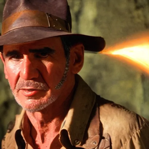 Prompt: Terry A Davis as indiana jones in raiders of the lost ark, 8k resolution, full HD, cinematic lighting, award winning, anatomically correct