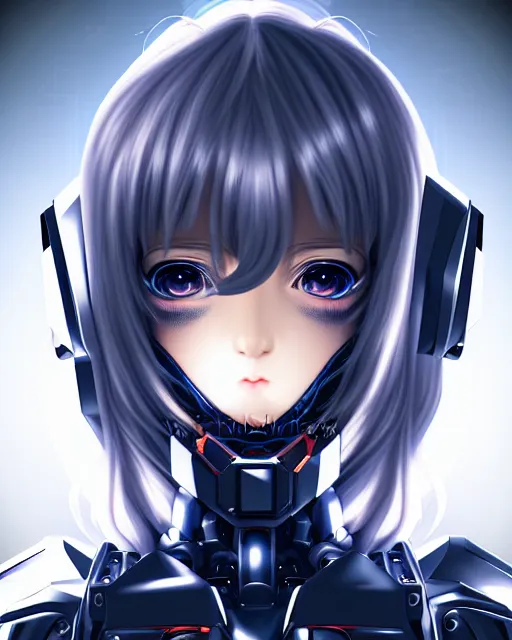 Prompt: portrait Anime Girl in mecha armor in night tokyo Sharp fine face pretty face, realistic shaded Perfect face, fine details. Anime. cyberpunk realistic shaded lighting
