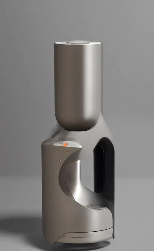 Image similar to a stylish handheld electric coffee grinder ; designed by marc newsom, zaha hadid, blonde, joseph and joseph, dieter rams ; natural materials ; industrial design ; behance ; le manoosh ; pinterest ; if design award ; reddot design award