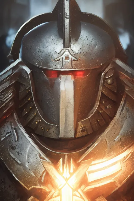 Image similar to armor portrait heros warhammer 4 0 k horus heresy fanart - the primarchs emperor by johannes helgeson animated with vfx concept artist & illustrator global illumination ray tracing hdr fanart arstation zbrush central hardmesh 8 k octane renderer comics stylized