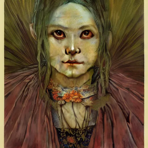 Prompt: by waterhouse, by beksinski, by alphonse mucha, high quality, portrait of a victorian yokai, haunting, photorealism, hyper - realism, octane render, highly detailed, 8 k,