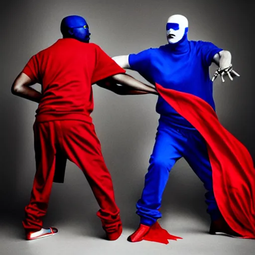 Prompt: crips vs bloods by emanuele dascanio and robin eley