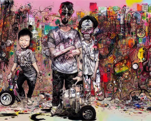 Prompt: artwork by david choe