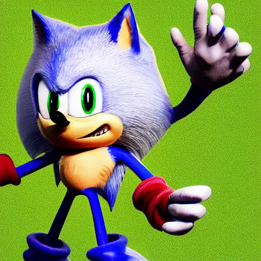 Prompt: ugly sonic