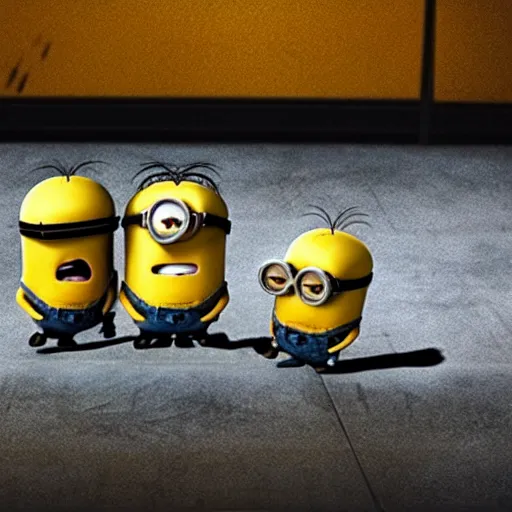 Image similar to minions in a star wars movie scene