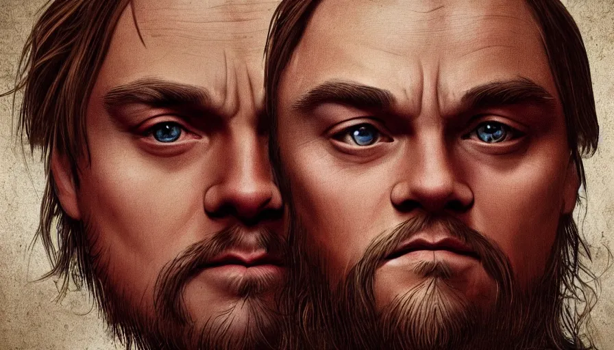 Prompt: Leonardo di Caprio is Leonardo da Vinci, hyperdetailed, artstation, cgsociety, 8k