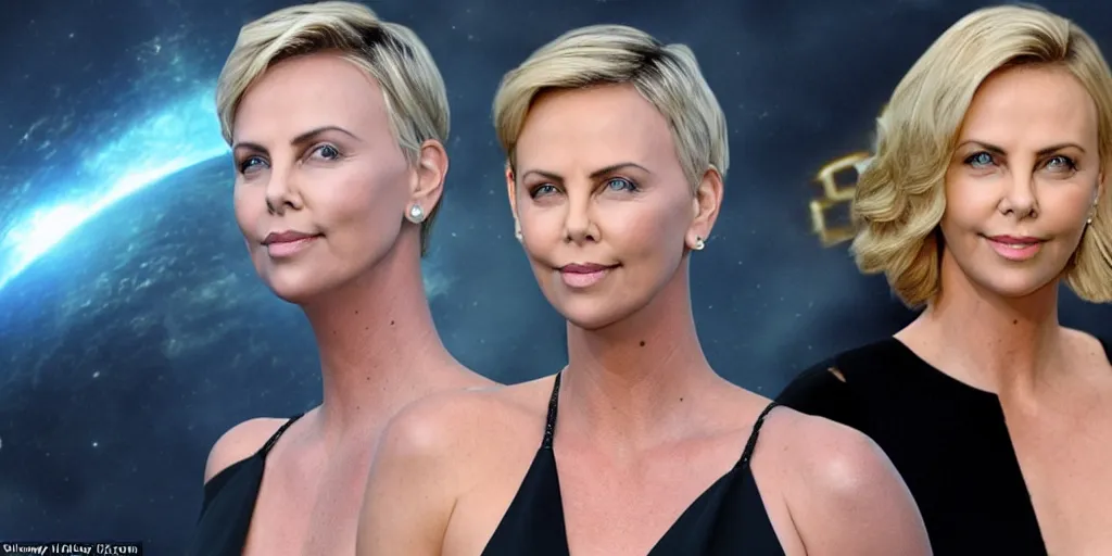 Image similar to Charlize Theron is the captain of the starship Enterprise in the new Star Trek movie