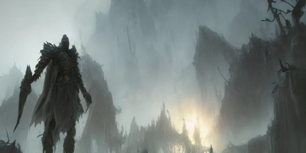 Image similar to epic fantasy, magic the gathering, ethereal, misty, by artgem and greg rutkowski and jeremy mann, trending on artstation, 8 k