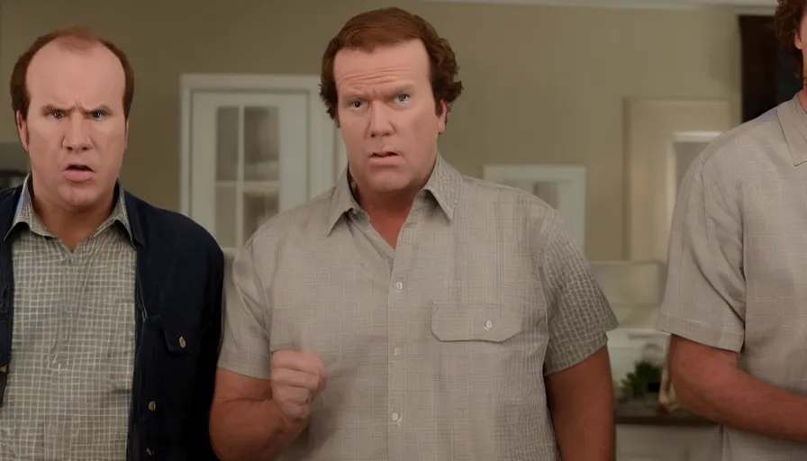 Prompt: high resolution video stills from the sequel to step brothers, photorealism,