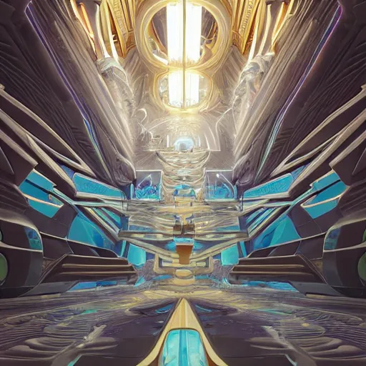 Prompt: silver and gold art deco style drawing of hyper portal, detailed, alchemy, Vibrant volumetric natural light In style of Josan Gonzalez and Mike Winkelmann and andgreg rutkowski