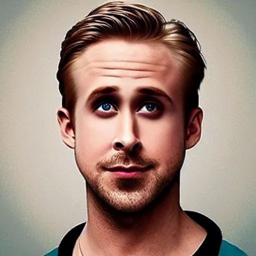 Prompt: hybrid of ryan gosling and emma roberts