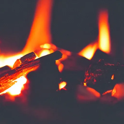 Image similar to close up of a campfire in the night