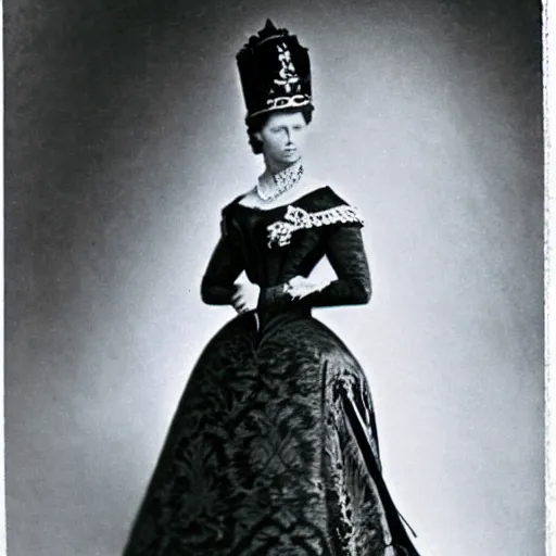 Image similar to photo of a beautiful and elegant 3 1 year old german queen, circa 1 8 6 5