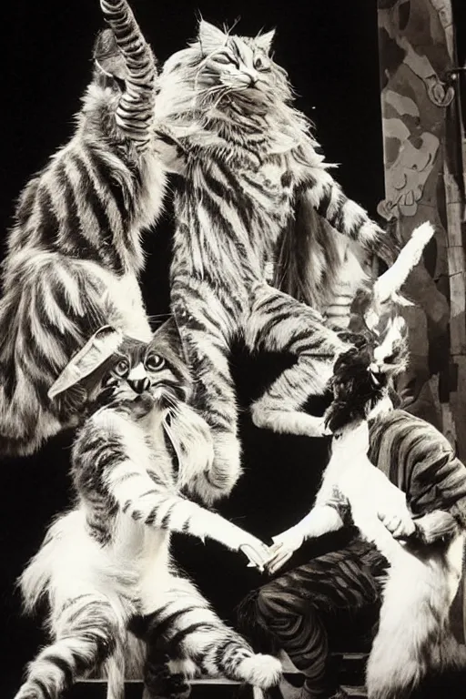 Image similar to 📷 mungojerrie and rumpleteazer, cats musical 1 9 8 1, portait