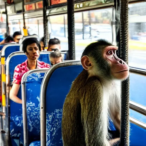 Image similar to monkey in bus