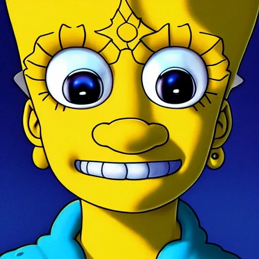 Image similar to stunning award winning hyperrealistic hdr 8 k highly detailed portrait photo of lisa simpson as a real human