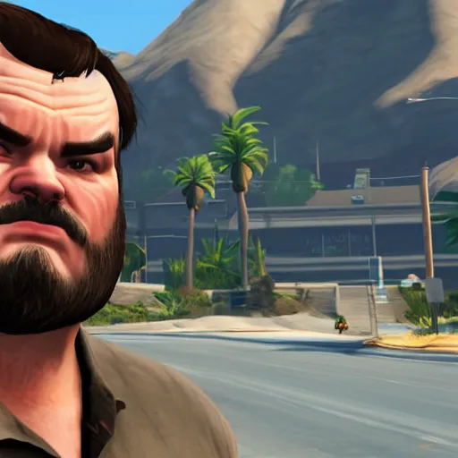 Image similar to jack black as character in grand theft auto 5