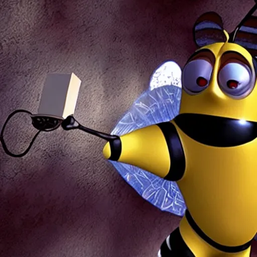 Image similar to bee movie as a horror film