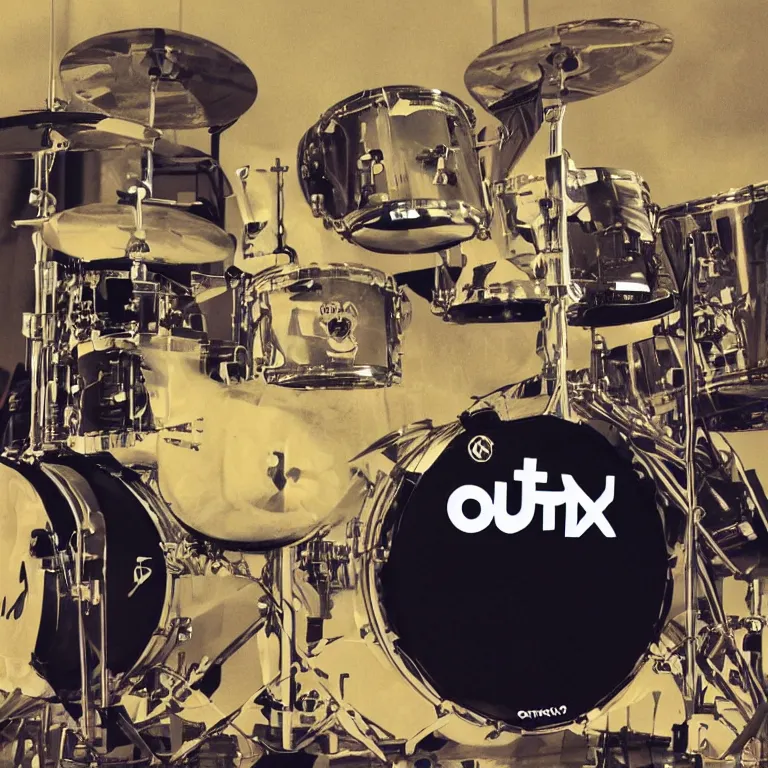 Image similar to music optix drums album cover, no text, no album, film, sharp