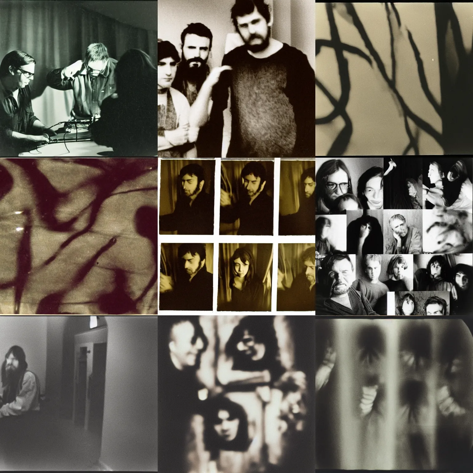 Prompt: photographs taken by stan brakhage of his friends