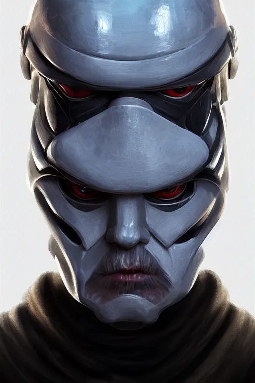 Image similar to star wars villian, portrait, epic, highly detailed, Frostbite Engine, digital painting, artstation, concept art, smooth and sharp focus, illustration,