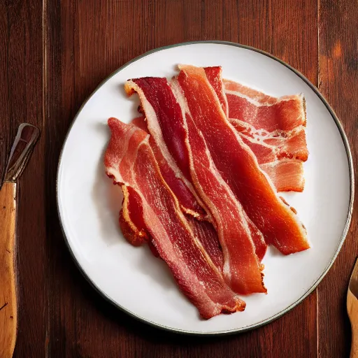 Image similar to picture of italian style bacon, 4 k, well lit