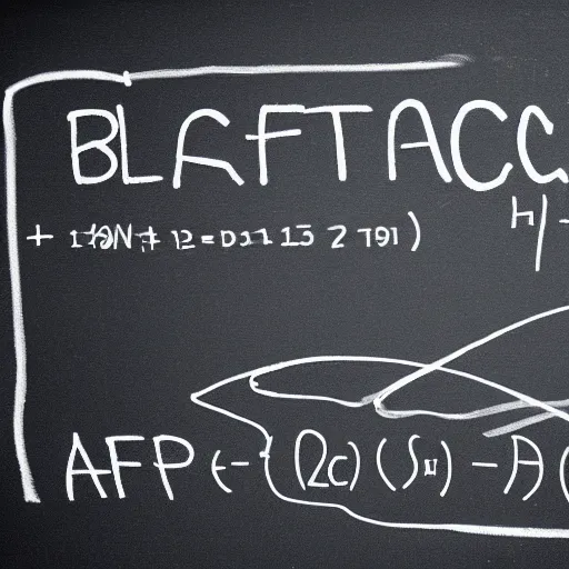 Prompt: brilliant mathematician writing on blackboard a formula for the perfect YouTube video