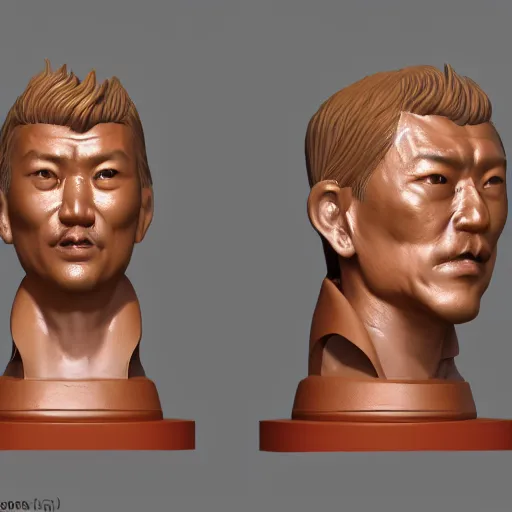 Prompt: kim tae - hyunp sculpt