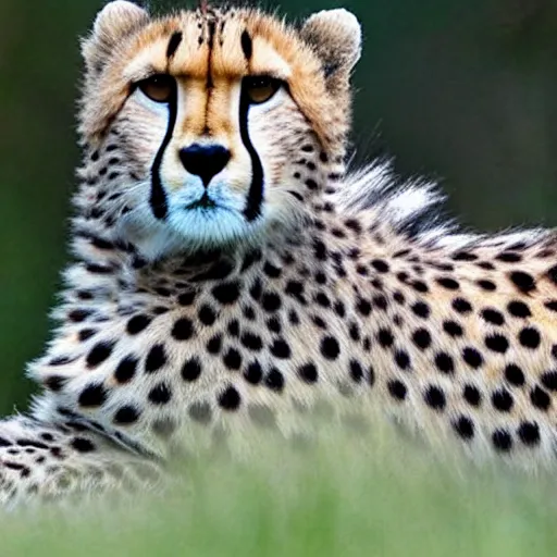 Prompt: cheetah with dreadlocks