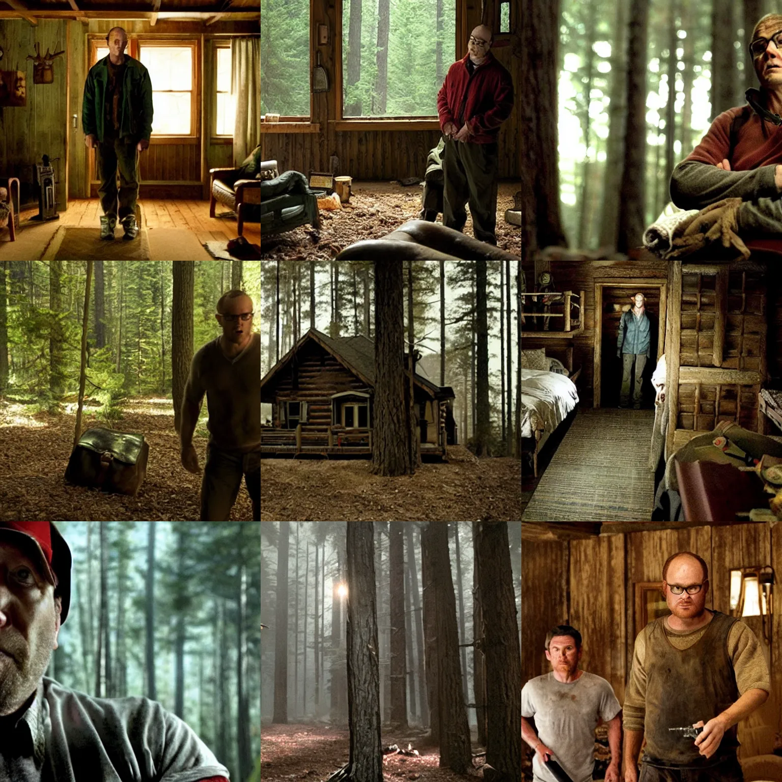 Prompt: a film still from the cabin in the woods ( 2 0 1 1 )