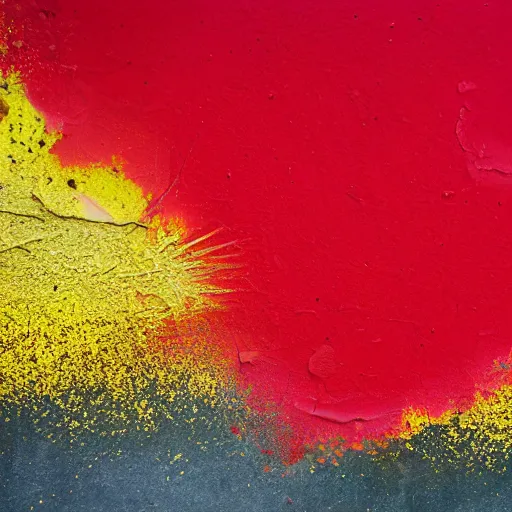 Image similar to red paint mixed with yellow paint