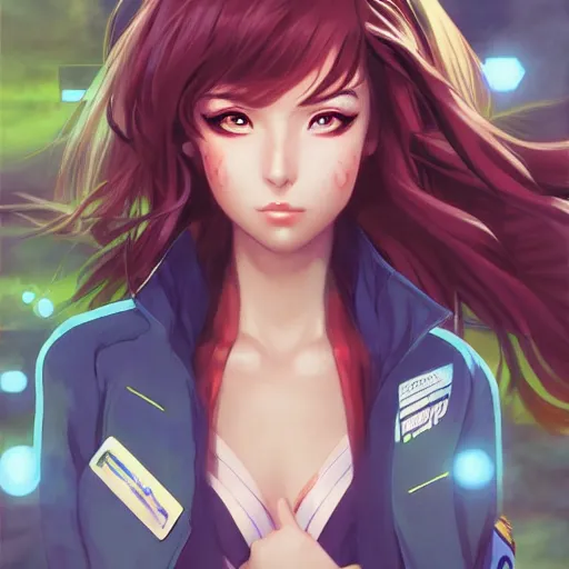 Prompt: An anime portrait of beautiful girl still from robotech 1985 by Stanley Artgerm Lau ,WLOP, Rossdraws ,James Jean, Andrei Riabovitchev