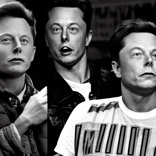 Prompt: back to the Future but Marty McFly is Elon Musk