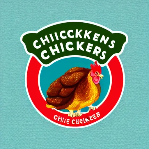 Image similar to ' chicken chuckers ', logo for a chicken restaurant