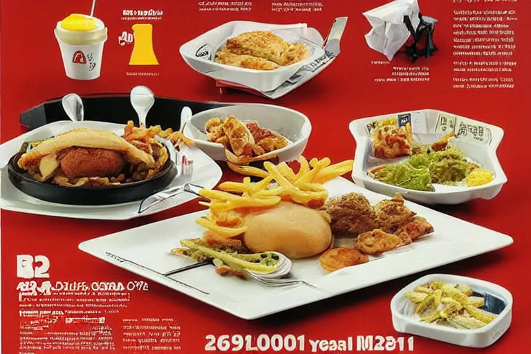 Image similar to mcdonald's mc - 9 1 1 9 / 1 1 meal, twin towers, in 2 0 0 1, y 2 k cybercore, advertisement photo