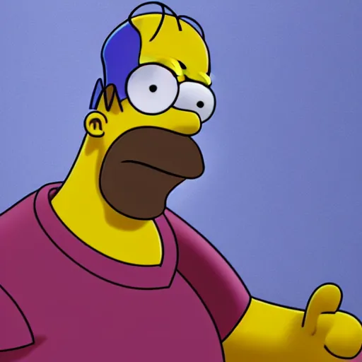 Image similar to Hyper realistic photo of Homer Simpson. Extremely detailed. Beautiful. 4K. Award winning