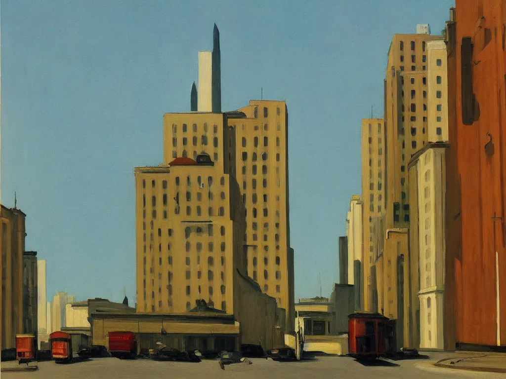 Prompt: sao paulo painted by edward hopper