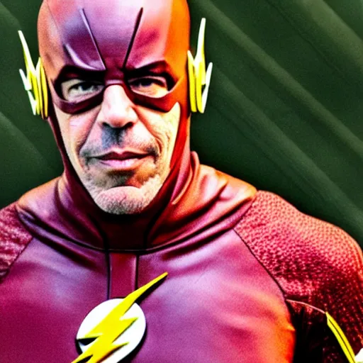 Image similar to jeffrey epstein as the flash, 8 k