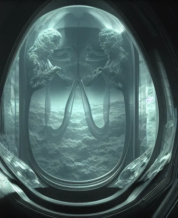 Prompt: cronovisor, transparent clear see - through image from inside the vatikan, aurora spaceship environment, ultra realistic, concept art, photorealistic, octane render, 8 k, unreal engine. art by gustave dore and nori inoguchi and sam kaplan and zachary goulko and christopher marley and artgerm and alphonse mucha