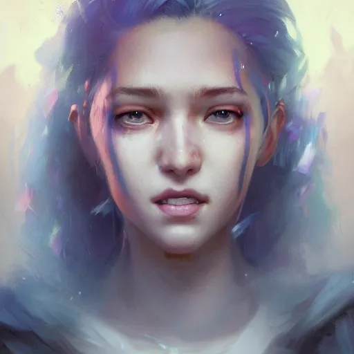 Prompt: a beautiful portrait of huggy wuggy from poppy playtime video game, oil painting, Greg Rutkowski, Charlie Bowater, video game art, unreal 5, DAZ, hyperrealistic, octane render, RPG portrait, dynamic lighting, fantasy art, beautiful face