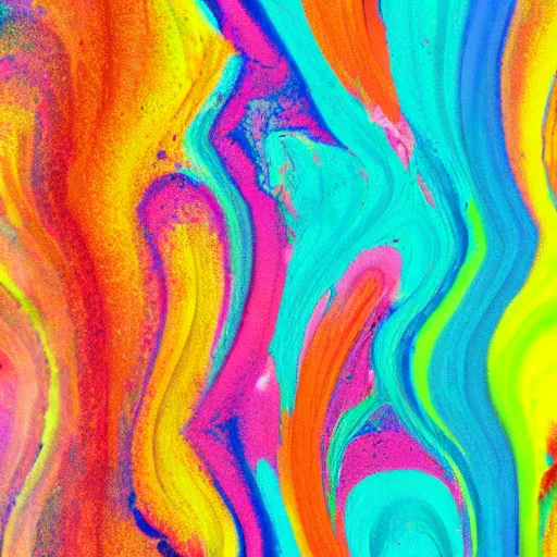 Prompt: colorful aesthetic paint swirl
