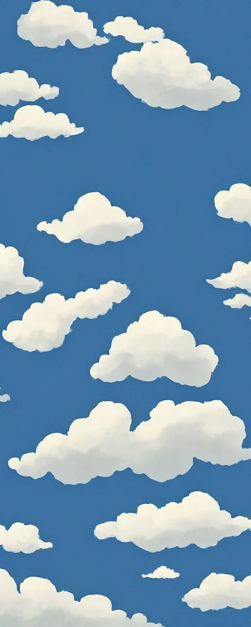 Prompt: cloudy sky by pixar, peaceful, serene, highly detailed, sharp lines
