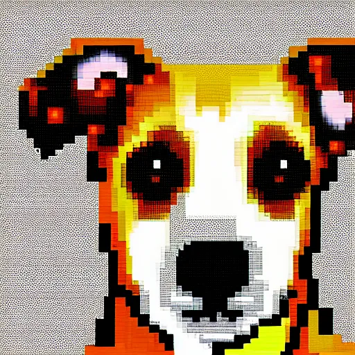 Prompt: pixel art of a dog