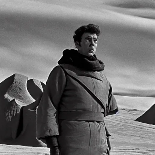 Prompt: kramer in david lynch's dune, movie still