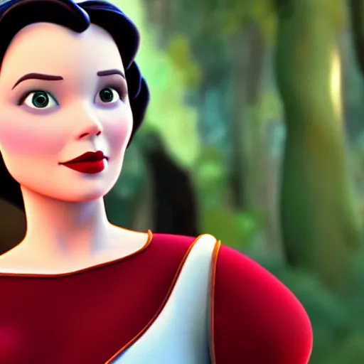 Prompt: live action disney snow white, 8k resolution, full HD, cinematic lighting, award winning, anatomically correct