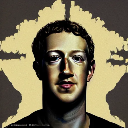 Prompt: mark zuckerberg by Keith Thompson