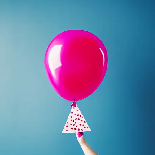 Image similar to a raspberry as a mylar helium balloon, studio lighting