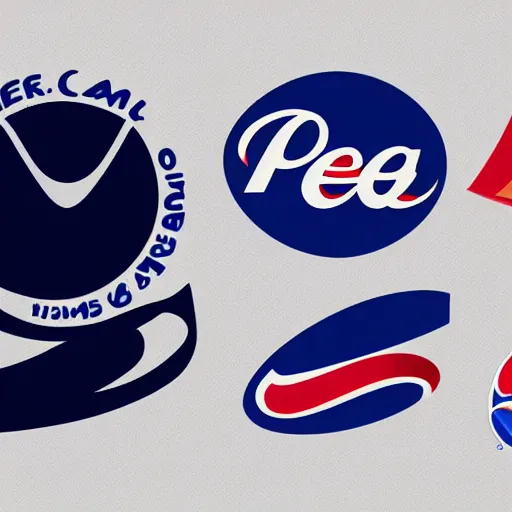 Image similar to pepsi logo concept art