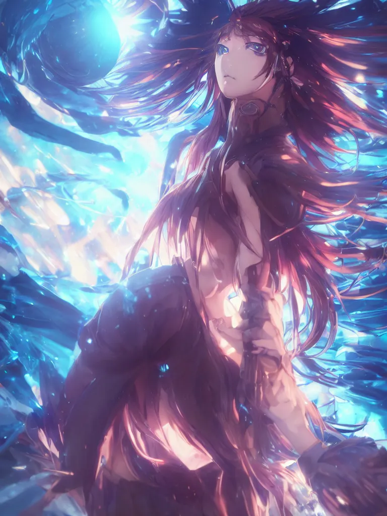 advanced digital anime art,anime girl, Lucy the god of | Stable Diffusion