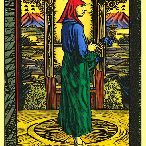 Image similar to Eminem in Thoth tarot deck, style of Lady Frieda Harris, 4K